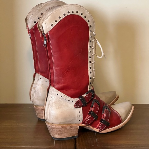 Freebird Winnie Boots Red/multi | Size 12 - Picture 3 of 12
